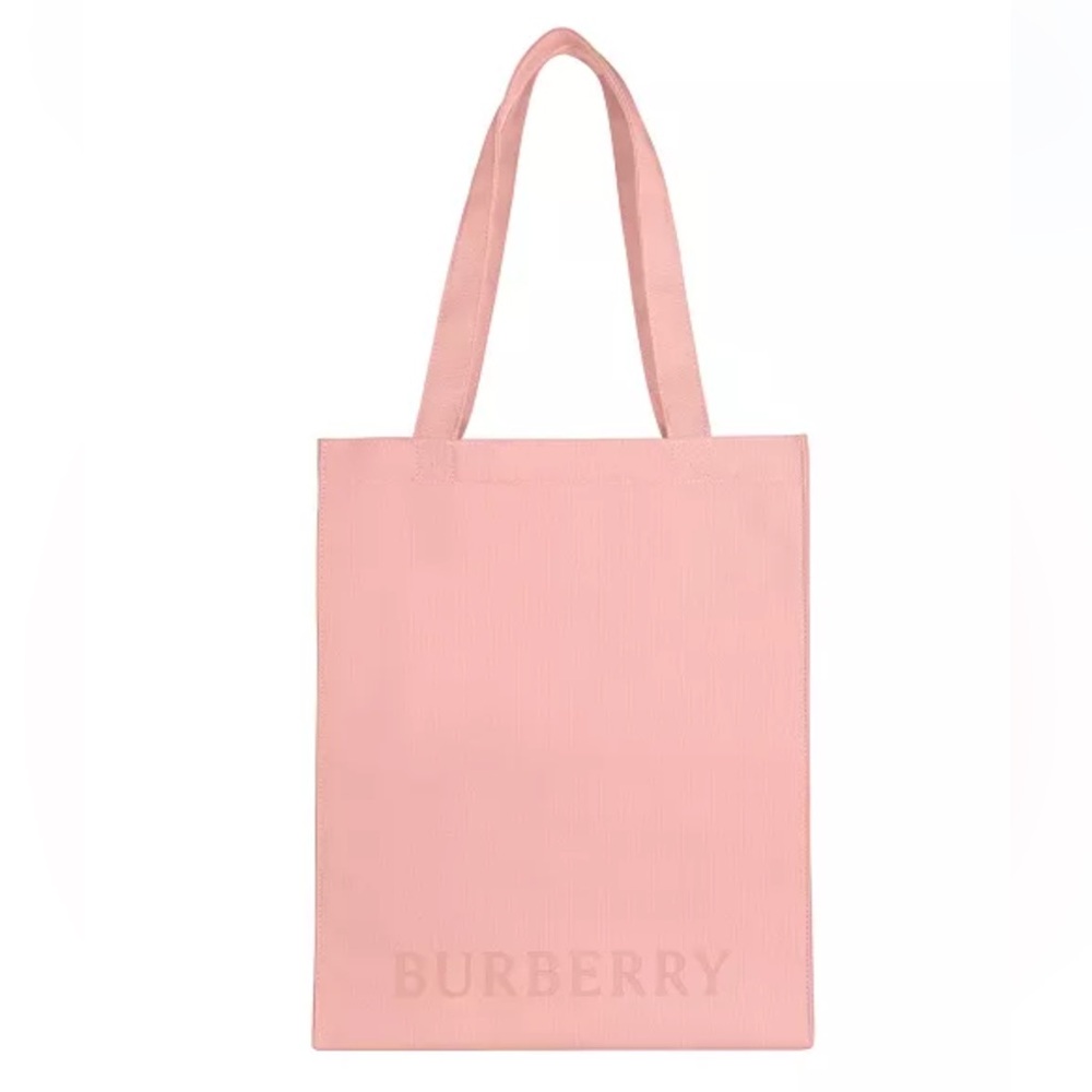 Burberry Pink Tote Bag w tags! New canvas bag GWP
